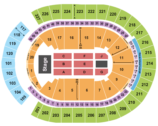 T-Mobile Arena New Edition Seating Chart