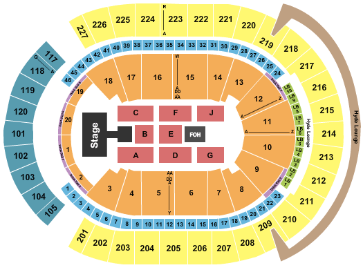 T-Mobile Arena New Edition Seating Chart